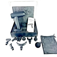 Massage Gun Deep Tissue Percussion Massager 30 Speed LCD  10 Diff Attachments