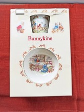 Royal Doulton Bunnykins 3-piece Children's Set Cereal Bowl Mug Plate MIB