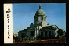 Washington WA postal Olimpia State Capitol edificio cúpula columnas jardines