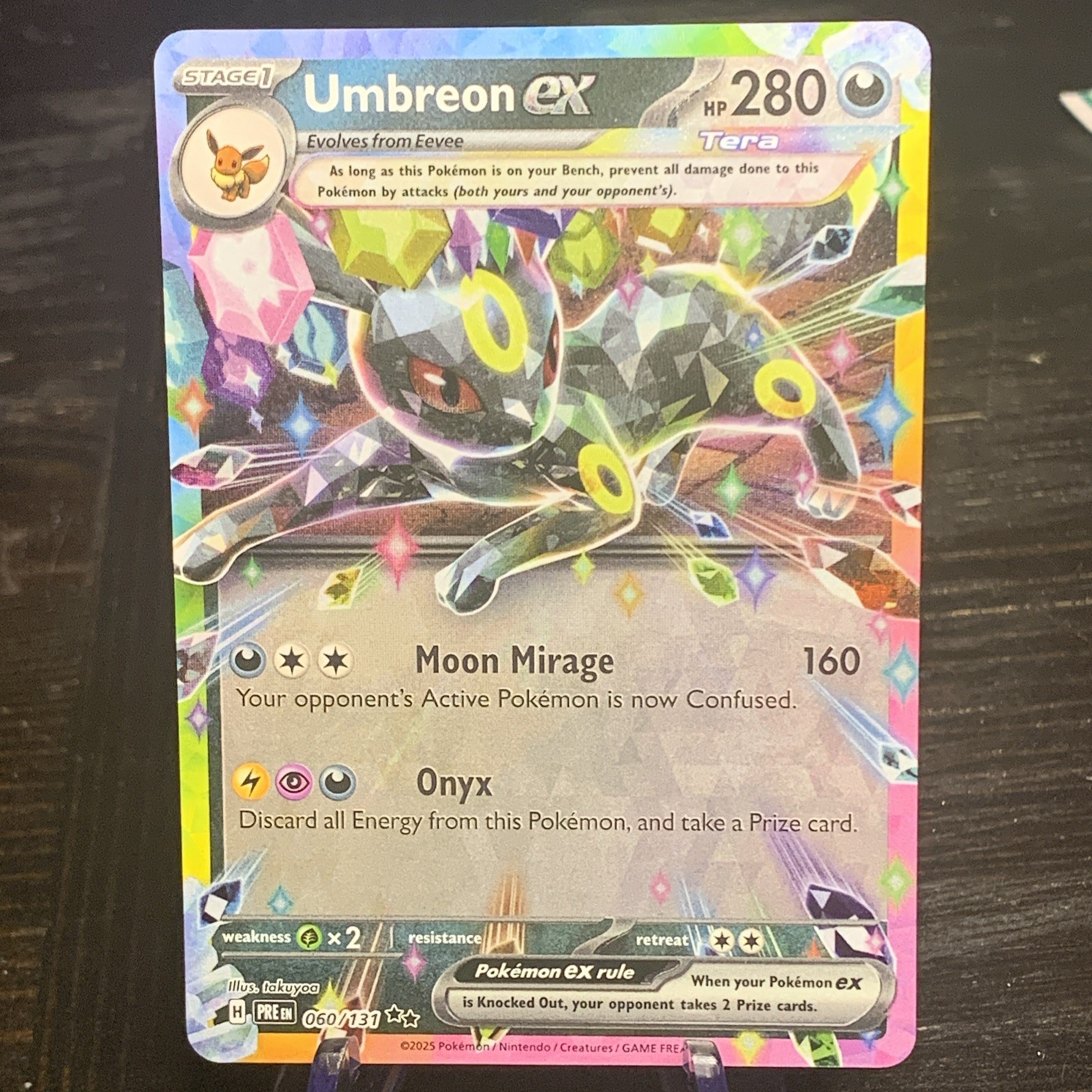 Umbreon EX 60/131 Pokemon Prismatic Evolutions NM
