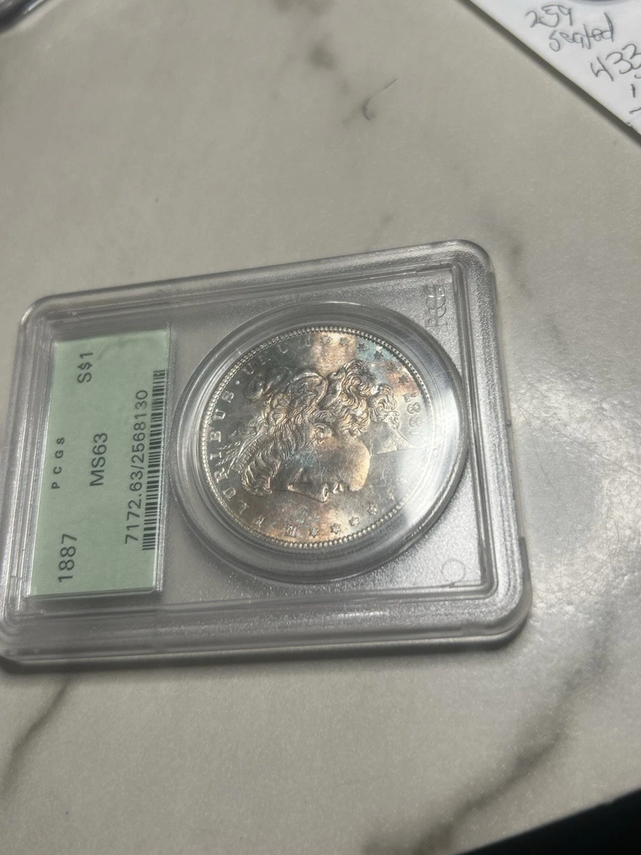 MS 63 Graded 1887 Year Morgan US Dollars (1878-1921) for sale | eBay