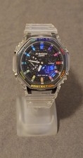 🌟 G-Shock GA-2100SKE-7A, Custom "Galaxy" - Neu & Full Set