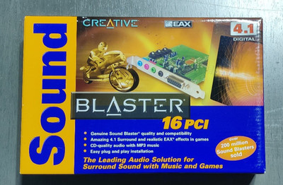 New Sealed - Creative Sound Blaster 16 PCI 4.1 Sound Card - Vintage Retro