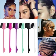 Edge Control Brush Three Sided Comb Smooth Natural Look Polish Hair Comb Tool