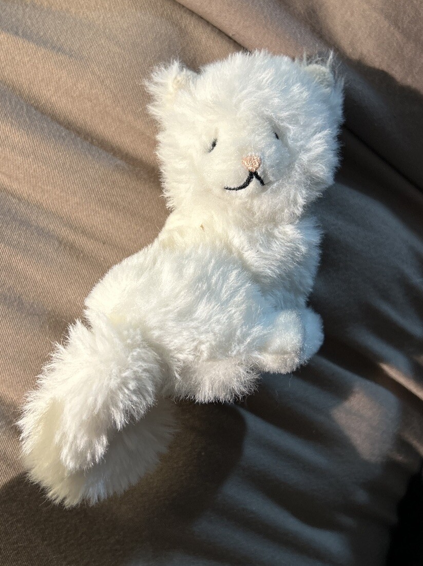 Manhattan Toy Company White Kitten Plush 5