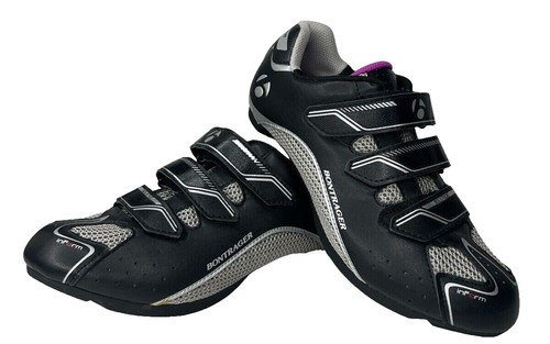 Bontrager Starvos Road Cycling Shoes EU 45 US US 12M/13W 3-bolt NEW Bontrager Starvos Cycling Road Shoes Black Grey US 12 EUR 45  main image 3