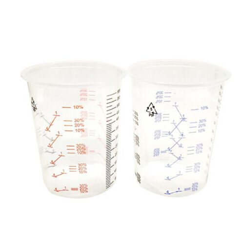 Calibrated Plastic Paint Mixing Cups/Pots 600cc MHP (FAST DISPATCH) y~*e - Picture 3 of 10