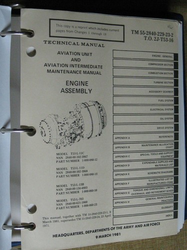 RARE HIUGE AVIATION AIRCRAFT MAINTENANCE MANUAL JET ENGINE ASSEMBLY 1981 Photos