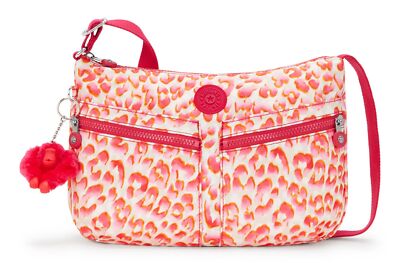 kipling Basic Print Izellah Crossbody M Umhängetasche Tasche Latin Cheetah