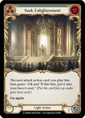 SEEK ENLIGHTENMENT (BLUE) X3 *FAB MONARCH (UNLIMITED)*