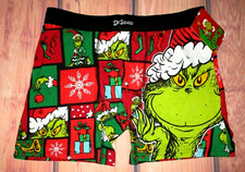 MENS DR.SEUSS THE GRINCH BOXER BRIEF SIZE S 28/30 