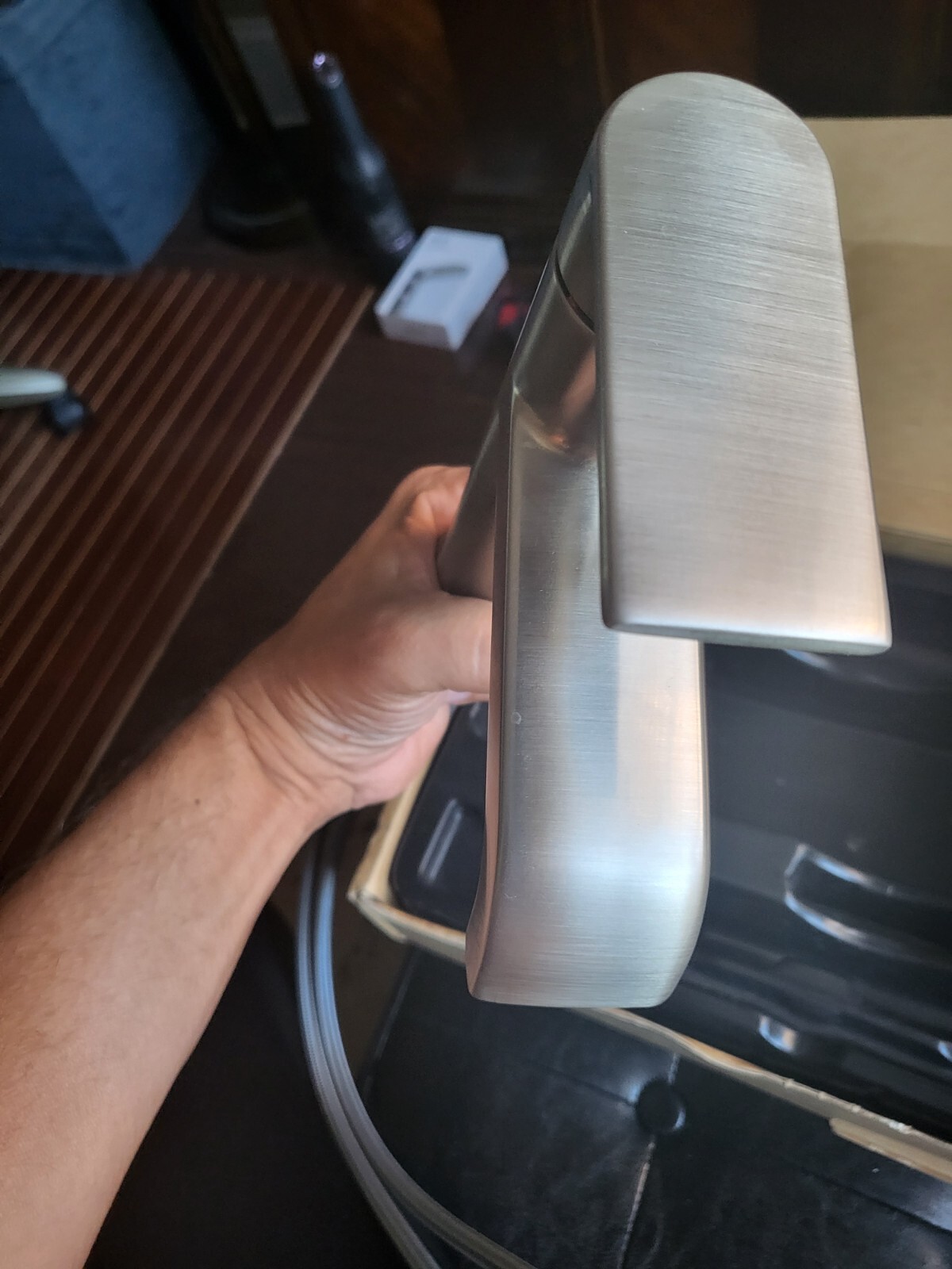 Moen 6702BN Genta OneHandle Low Arc Bathroom Faucet Brushed Nickel