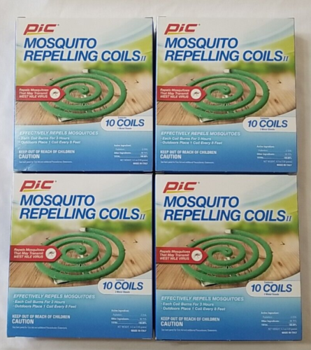 4 Pack 40 Coils Pic Mosqu Repelling Coils C-10-12 Bug Repellent Coil Outdoor