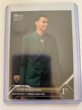 Victor Wembanyama, Topps Now, Rookie Card, First Pick 2023