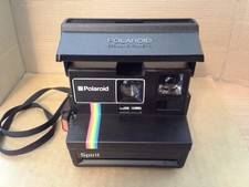 Vintage. Polaroid Land 600 Rainbow Spirit Black Instant Film Camera. Working