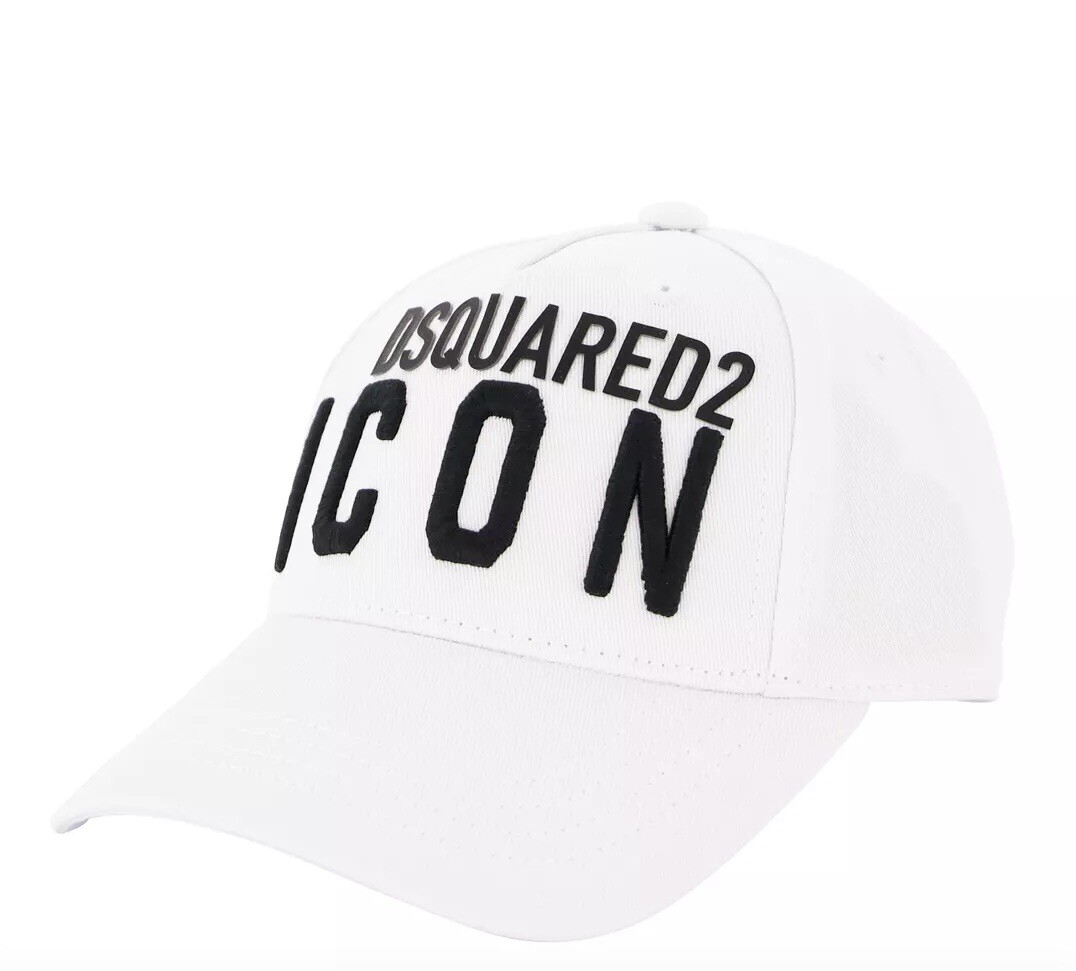 Dsquared2 Icon Designer White & Black Embroidered Baseball Cap Unisex image 8