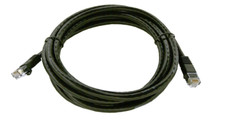 Cat 6 Patch Cable 7 Feet Black Stranded 24awg rj45-rj45 3 Pack FC