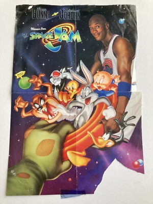 Vintage Space Jam Folded Poster (Missing Piece)