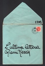 GIANNI MECCIA L'ULTIMA LETTERA+1 45 GIRI ITALIA 1962-ENNIO MORRICONE