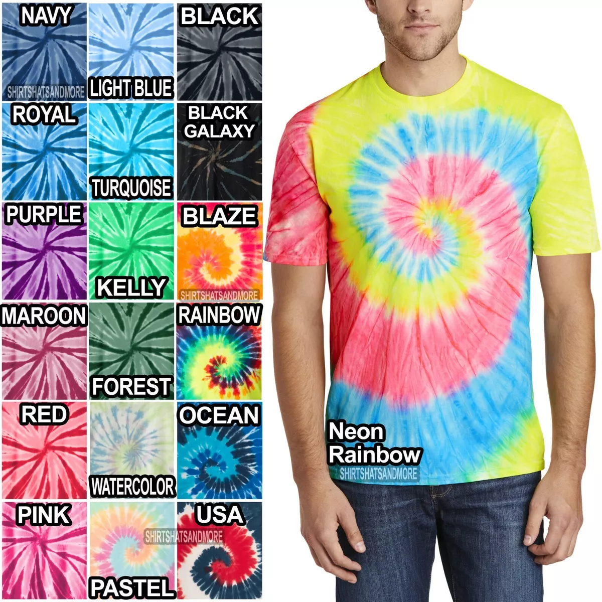 Louis Vuitton, Shirts, Louis Vuitton Mens Rainbow Tie Dye Crewneck T Shirt