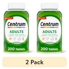 (2 pack) Centrum Men and Women Multivitamin Supplement Tablets, 200 Count