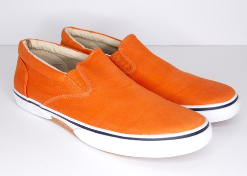 SPERRY Top-Sider, Men's Size 13M, Orange, Good Condition, Great Color, Elastic - Picture 5 of 8
