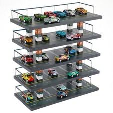 For Hot Wheels 1/64 Scale Diecast Display Case Storage Cabinet Shelf Rack