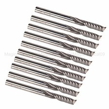 1/8" 17mm Single Flute Spiral Carbide CNC Router Bits Tools Milling Cutter Pack 