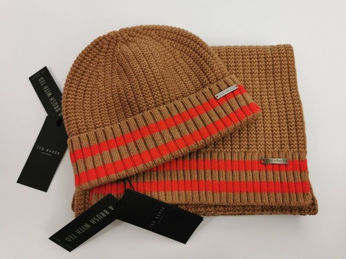 Ted Baker Mens Beanie Scarf - Wool 