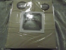 Beige Queen Sheet Set Soft Bed 4 Piece Machine Washable Deep Pockets NEW 