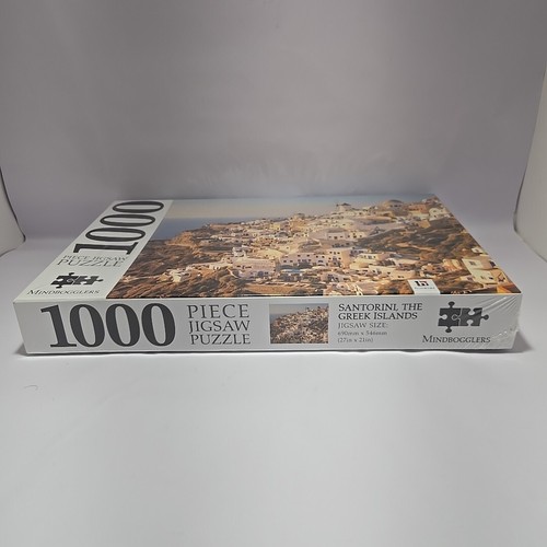 Mindbogglers 1000 Piece Jigsaw Puzzle Santorini Greek Islands Hinkler Sealed New - Picture 10 of 10