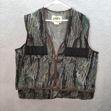 Vintage Ideal Vest Adult Extra Large Camouflage 1980s 1990s Camo Bird Hunting