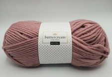 Buttercream Luxe Craft Roving Yarn 100 Wool 100g/3.5oz 115yds/105m Blush Color