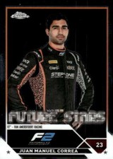 JUAN MANUEL CORREA RC 2023 Topps Chrome Formula 1 Base #91 ROOKIE Racin ID:94467