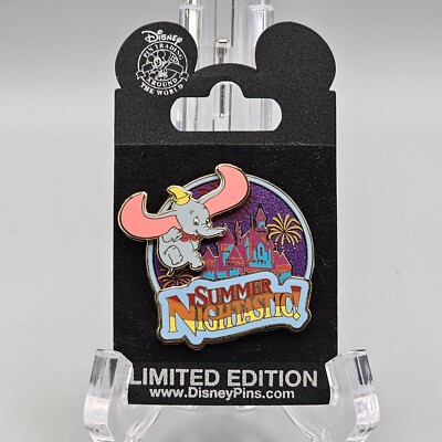 Disney Dumbo Summer Nightastic! Disney Fireworks Castle LE Pin Disneyland DLR