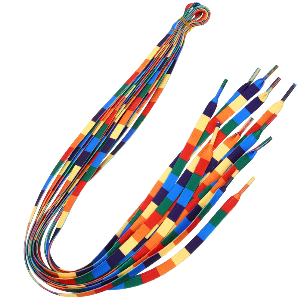 APL 3 Paia Lacci Arcobaleno Fitness Bambino Sneaker Lacci Elasticizzati Adulto