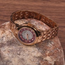 WOMEN'S ARMITRON NOW ANALOG FASHION WATCH ROSEGOLD BAND DIAMOND DUST DIAL