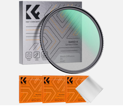 K&F Concept Black Pro-Mist 1/4 Filter Schwarz Diffusionseffektfilter 37-82mm