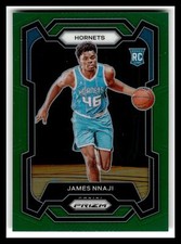 2023-24 Panini Prizm #159 James Nnaji Prizms Green