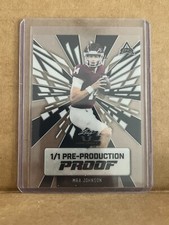 Max Johnson Leaf Metal Football 1/1 Pre Production Proof