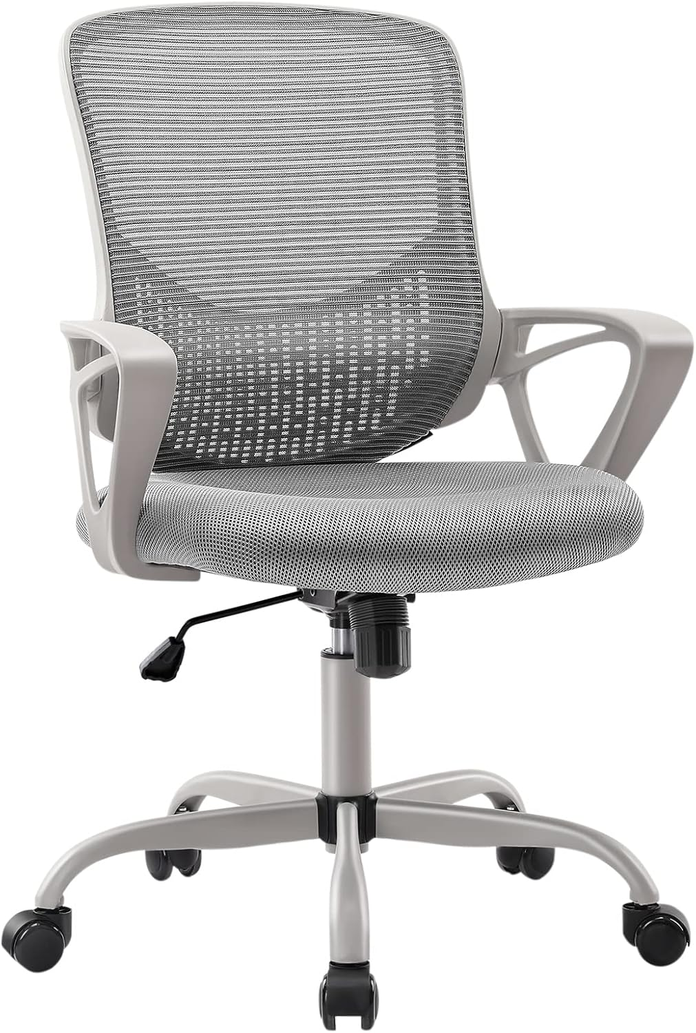 Ergonomic Office Chair - Home Desk Mesh Chair with Fixed Armrest, Executive Comp-image