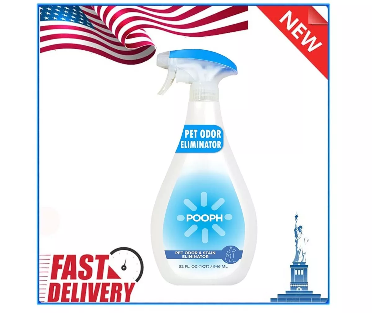 Pooph Pet Odor Eliminator 32Oz Spray Dismantles Odors on a