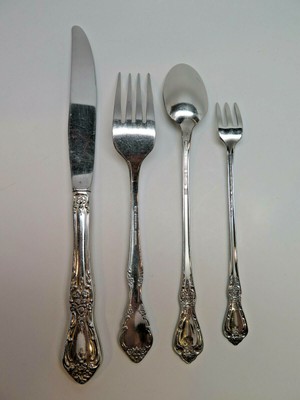 Silverware Lot Stainless Oneida + Esta Flatware Kennett Square Cascade 4 Pcs