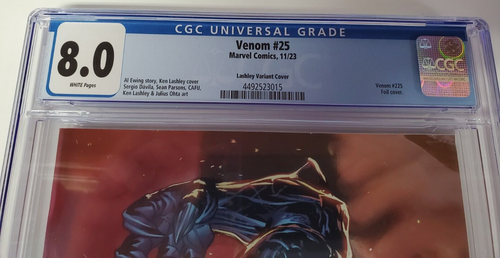 Venom Issue #25 Comic Book. Lashley Foil Variant Cover. Al Ewing CGC Graded 2023 - Picture 2 of 4