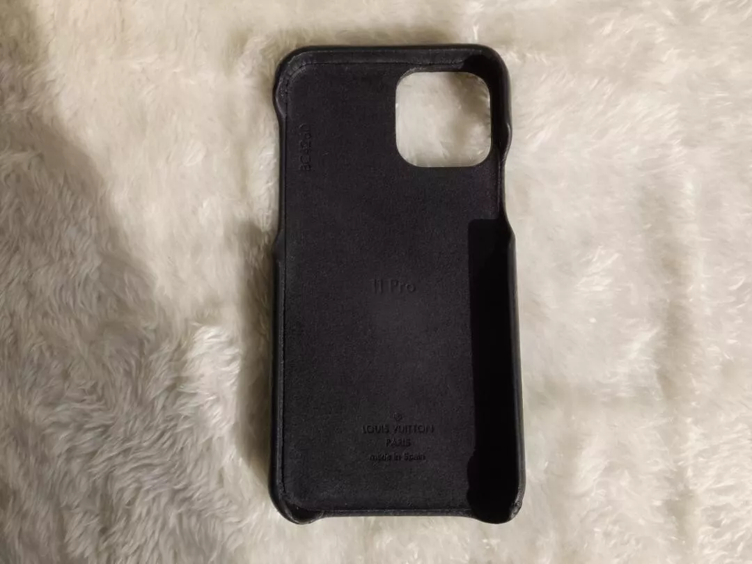 Rare Authentic Louis Vuitton Case for iPhone 11 Pro Monogram & Black  USED VG