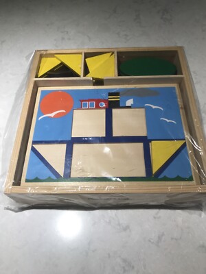 Melissa & Doug Beginner Pattern Blocks #528 Ages 2+ Classic Toy