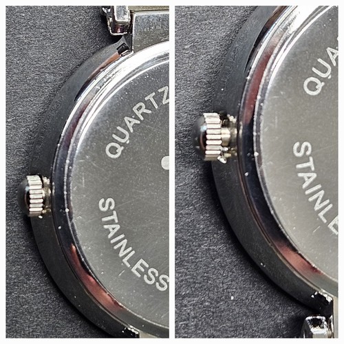 NIB by BTB Quartz Watch Black Roman Numerals, White Face & Band, Silver Toned - Picture 15 of 16