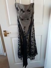 Coast Size 8 Black Strapless dress Worn Once 