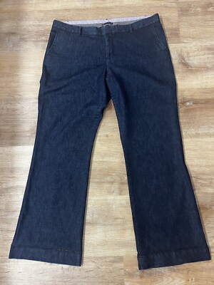 Gap Denim Pants Jeans Women's Hip Slung Fit Wide Leg Size 16 Stretch Dark  Wash | eBay