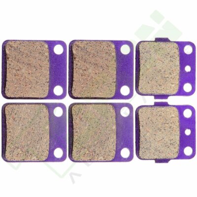 Parts For Chevrolet S10 Front &amp; Rear S With Pads For Yamaha Banshee 350 YFZ350 (1990-2001) - Caltric Silver Finish Brake Caliper